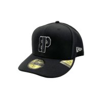 BROOKLYN PROJECTS : BP LOGO 59FIFTY  Pre-Curved BLACK x Glow in the dark White
