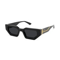 9FIVE : VINCENT Black & 24K Gold Sunglasses
