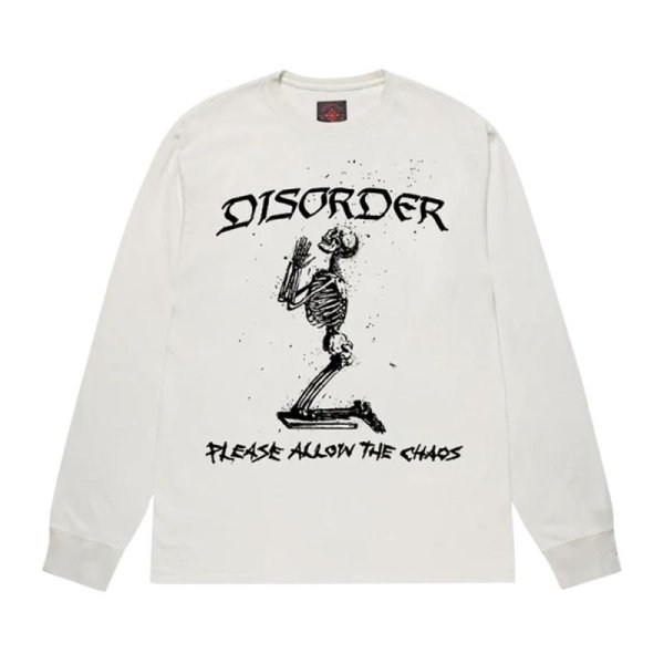 画像1: DISORDER : PATC LS TEE VINTAGE WHITE (1)