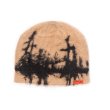 画像1: HODLLE：MOHAIR FRACTURE BEANIE TAN (1)