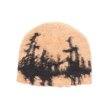 画像2: HODLLE：MOHAIR FRACTURE BEANIE TAN (2)