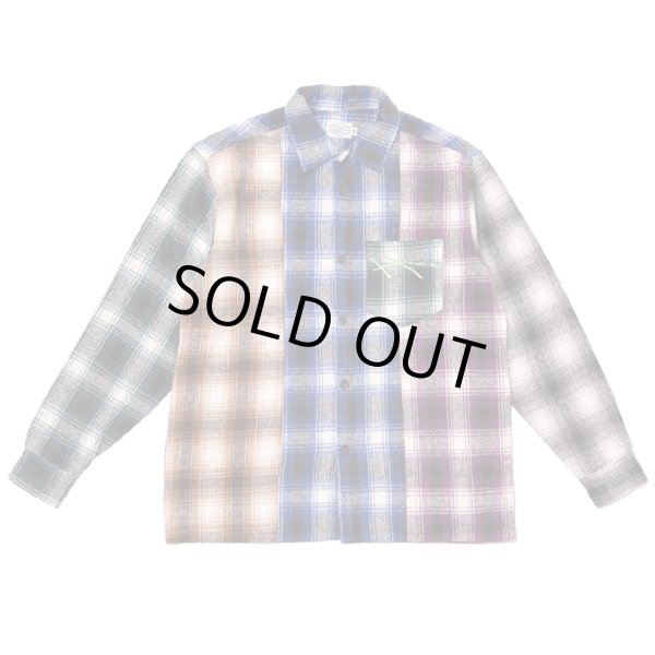 画像1: HODLLE：SPECTRUM FLANNEL SHIRT -MULTI-  (1)
