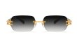 画像2: 9FIVE : PURITY Black & 24k Gold Gradation Sunglasses (2)