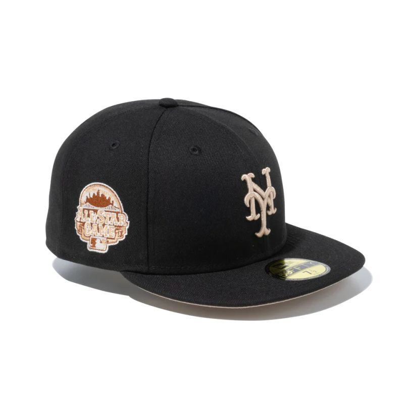 NEWERA : 59FIFTY Gelato ニューヨーク・メッツ ブラック ベージュ