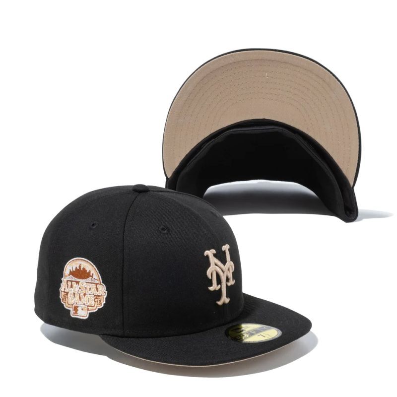 NEWERA : 59FIFTY Gelato ニューヨーク・メッツ ブラック ベージュ