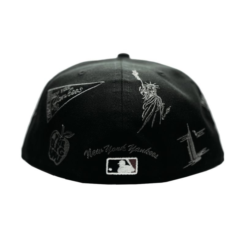 NEWERA : 59FIFTY ニューヨーク・ヤンキース ALL OVER BLACK 